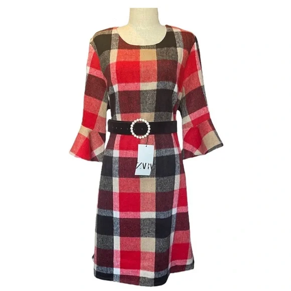 🎁Boutique Soft Plaid Dress🎁 - Picture 5 of 10